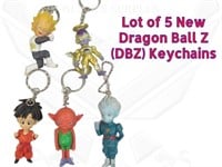 5 Dragon Ball Z DBZ PVC Rubber Key Chains 4A1