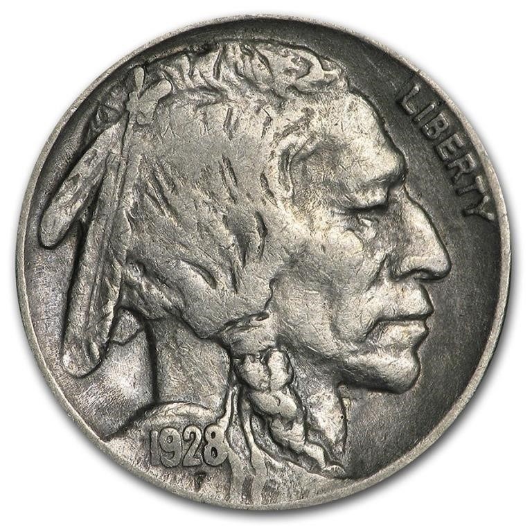 1928 XF Grade Buffalo Nickel