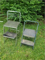2 vintage cosco step stools