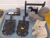 Cast Iron Trivets, Boot Scraper,