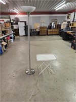 Iron Side Table, Torchiere Floor Lamp