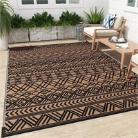 MontVoo-Outdoor Rug Carpet Waterproof 5x8 ft Reve