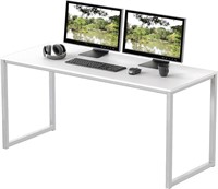 SHW Home Office 48-Inch Computer Desk, White; Mod