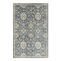 Mohawk Home Garrett Traditional Floral, Denim Blu