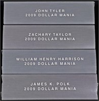 (4) 2009 DOLLAR MANIA PRESIDENTIAL $1 COLLECTION