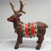 27 In Fiber Optic Reindeer(antler needs repaired)