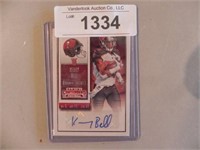 Autographed Kenny Bell Rookie Card - Tampa Bay