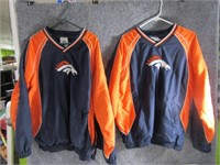 (2) His/Hers Large&Med Broncos Pullover Longsleeve