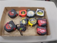 assortment of tape measures