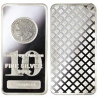 10 Oz. Morgan Design Silver Bar - .999 pure