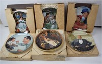 Seven Knowles Collector Plates w/Boxes & COAs