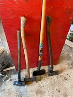 Ice Chipper, Long Handle Axes and Sledge Hammer