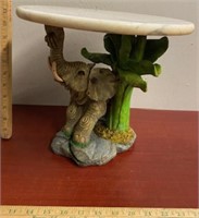 12" Marble Top Elephant Table