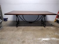 Theodore Alexander Dining Table w/ Iron Base