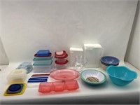 Plastic Bowls, Pitchers, Containers, Lids, Trays