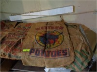 Old decorative tote sacks