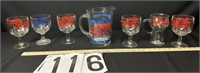 Pepsi Pitcher and Glasses