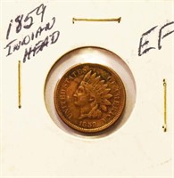 1859 INDIAN HEAD CENT - EF