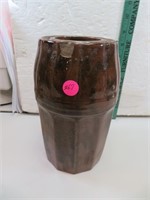 Antique Peoria Pottery Canning Jar (brown glazed)