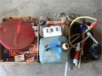 Gas Cans, Oil Pan, Etc.
