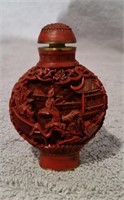 Antique Carved Chinese Snuff Bottle