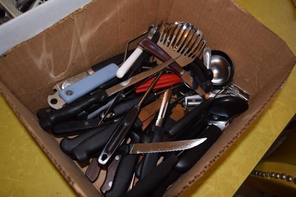 2 Boxes of Silverware & Utensils