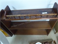 Wood shelf & plate rack