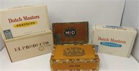 Cigar Boxes: 2) Dutchmasters 1) El Roi-Tan