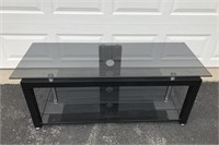 GLASS TOP TV STAND