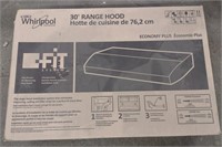 Whirlpool 30" range hood (Stainless)