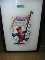 Vintage Budweiser Budman advertising display piece