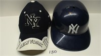 New york Yankees Basebaii Helmet and Hat