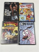 4- DVD video cartoon kids - sonic, Ed Edd and