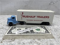 Vintage Fruehauf semi trailer advertising die