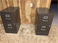2 small file cabinets