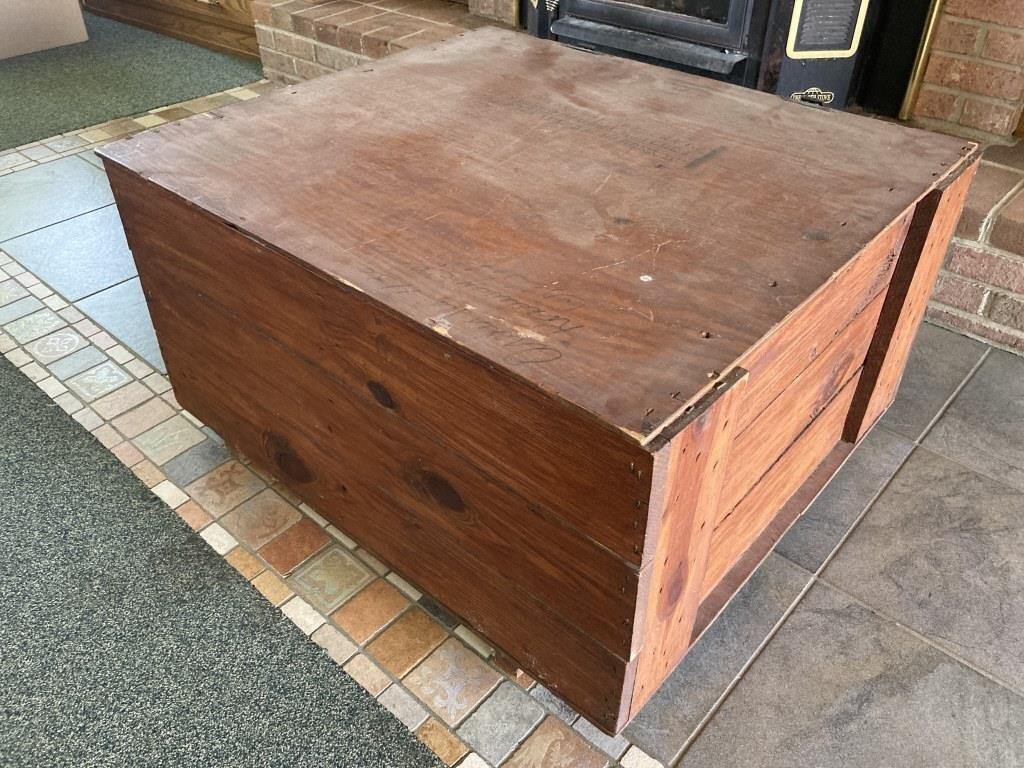 Wood crate from Plymouth fertilizer co.