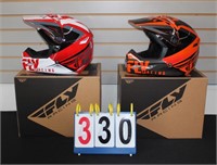 TWO(2) FLY RACING ADULT LARGE HELMETS