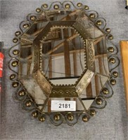 Vintage decorative glass mirror