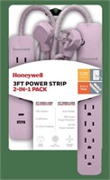 SM4996  Honeywell 9-Outlet Power Strip - Pink.