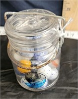 small jar of marbles