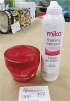 Loreal Protecting Mask & Mika Hairspray