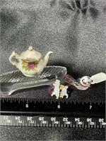 VTG Mini 4 Piece Collection Tea Pot, Poodle, Bird