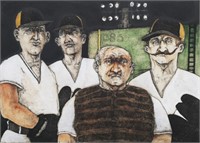 JOEL BECKWITH, Etching, Ballplayers