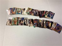 approximately 100 sports cards