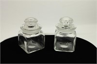 Set of Two Glass Jars