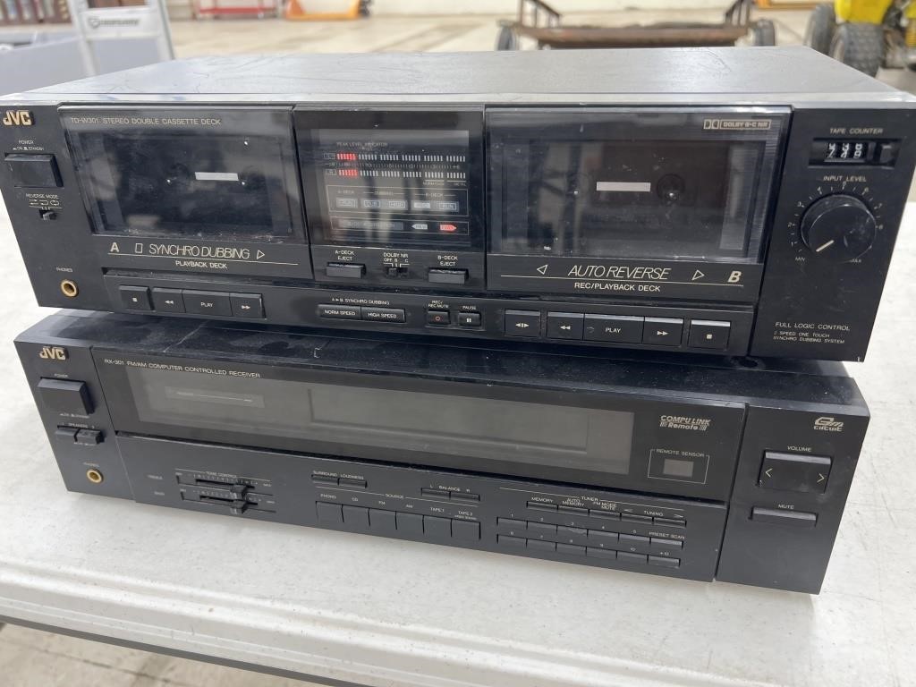 JVC Receiver (needs repair) / Double Cassette