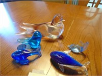 Blown Glass Animals