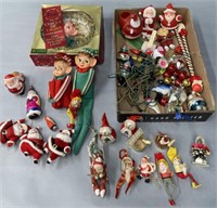 Vintage Christmas; Santa & Elves Lot Collection