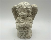 Small Angel Decor "Life is Fragile Handle wPrayer"