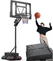 E7549  VIRNAZ 33 Portable Basketball Hoop 5.5-9.